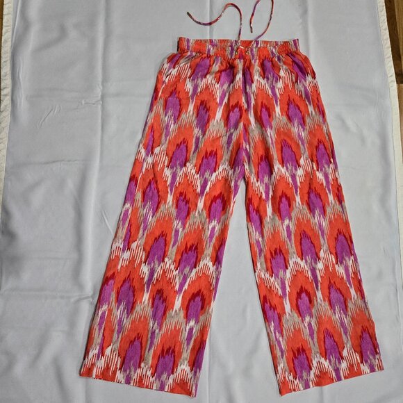 Michael Kors Pants - NWOT Michael Kors Ikat Print Wide Leg Pants with Pockets L